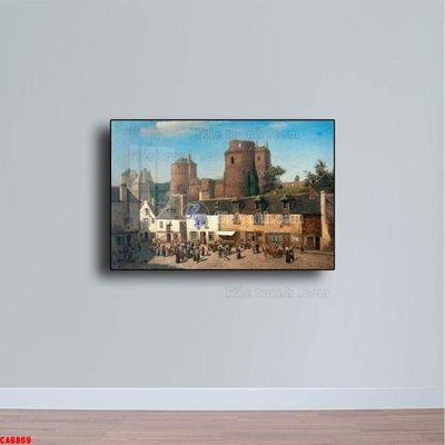 File ảnh gốc Tranh sơn dầu phong cảnh châu âu CA6869 không vỡ nét