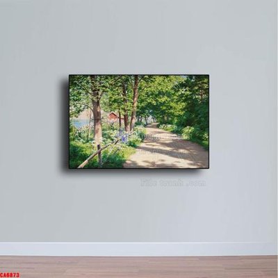 File tranh Tranh sơn dầu phong cảnh châu âu CA6873 (bản gốc) treo quán cafe