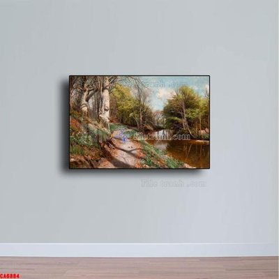 Tải file gốc Tranh sơn dầu phong cảnh châu âu CA6884 dùng cho in ấn