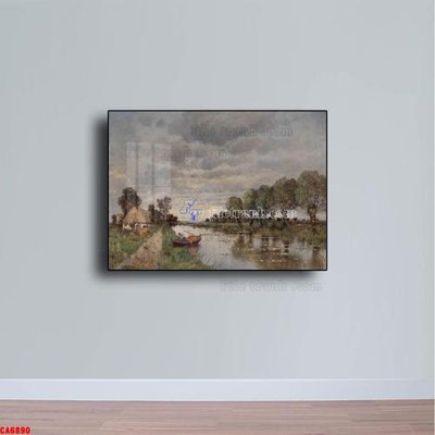 Hình ảnh gốc Tranh sơn dầu phong cảnh châu âu CA6890 (để in khổ lớn)