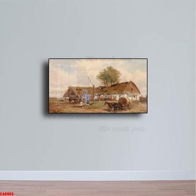 File tranh Tranh sơn dầu phong cảnh châu âu CA6903 (gốc) chủ đề thiên nhiên