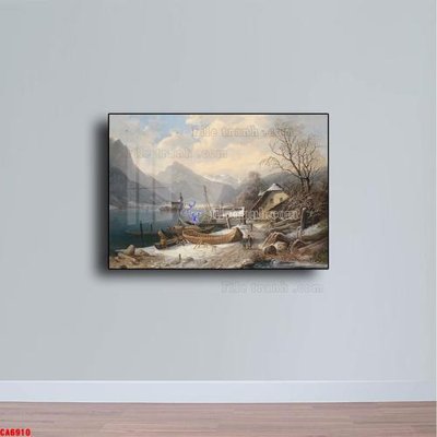 File tranh Tranh sơn dầu phong cảnh châu âu CA6910 (ảnh gốc) chi tiết rõ ràng