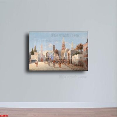 Tải file Tranh sơn dầu phong cảnh châu âu CA6927 (PSD) cho in ấn quảng cáo