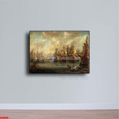 File in ấn Tranh sơn dầu phong cảnh châu âu CA6940 chuyên nghiệp