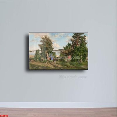 File gốc Tranh sơn dầu phong cảnh châu âu CA6945 (cho in 3D) độc đáo