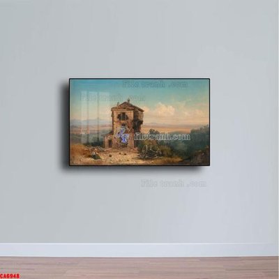 File gốc Tranh sơn dầu phong cảnh châu âu CA6948 (ảnh chi tiết) để in lụa