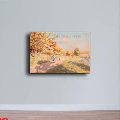 Download file ảnh gốc Tranh sơn dầu phong cảnh châu âu CA6953 để in ấn
