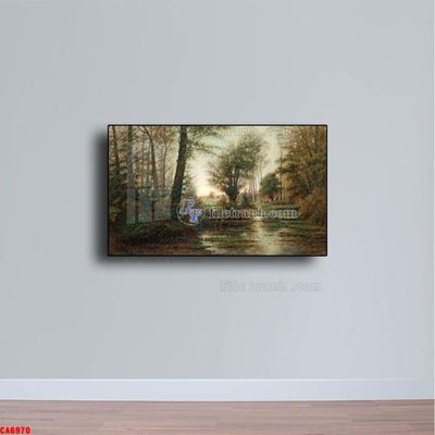 File gốc Tranh sơn dầu phong cảnh châu âu CA6970 (in ấn) màu sắc trung thực