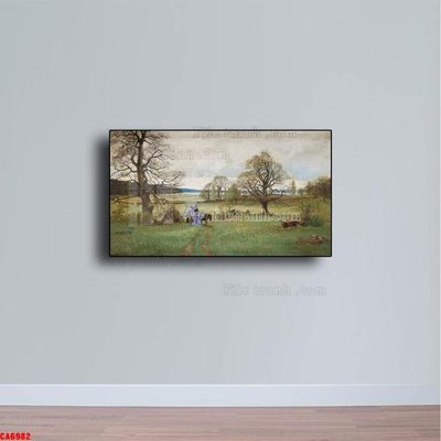 File tranh Tranh sơn dầu phong cảnh châu âu CA6982 (gốc) chủ đề trừu tượng