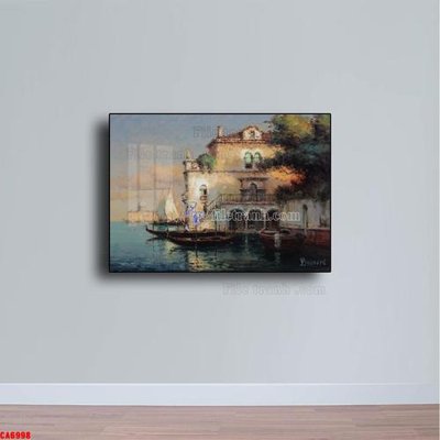 File tranh Tranh sơn dầu phong cảnh châu âu CA6998 (ảnh gốc) cho in ấn kỹ thuật số