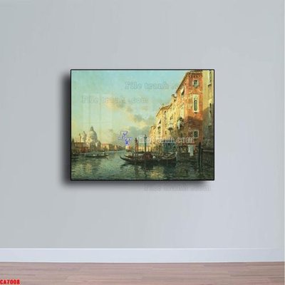 File tranh gốc Tranh sơn dầu phong cảnh châu âu CA7008 (bản quyền) Filetranh.com