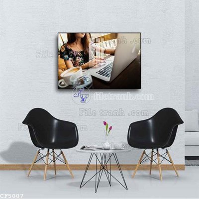 File tranh in mica File tranh treo quán cà phê CF5007 (độ phân giải cao)