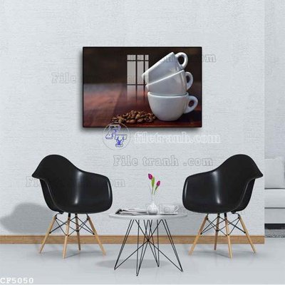 File tranh File tranh treo quán cà phê CF5050 (gốc) chủ đề tĩnh vật