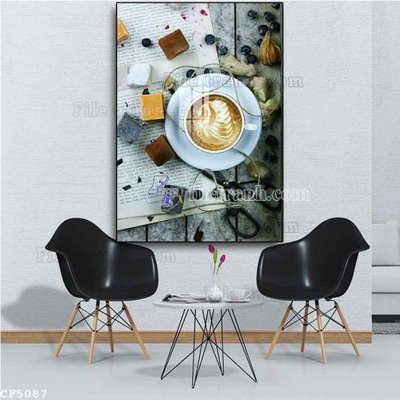 File tranh quảng cáo File tranh treo quán cà phê CF5087 (download file gốc)