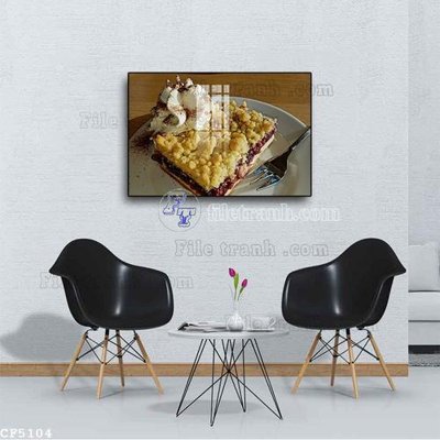 File in lụa File tranh treo quán cà phê CF5104 (hoa văn) File tranh treo quán cà phê CF5104