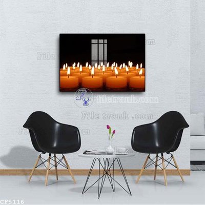 File gốc File tranh treo quán cà phê CF5116 (in mica) làm quà tặng