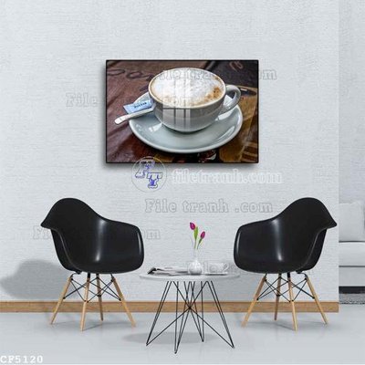 File PSD File tranh treo quán cà phê CF5120 (chất lượng in ấn)