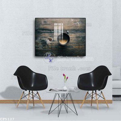 File ảnh File tranh treo quán cà phê CF5127 (gốc) in standee