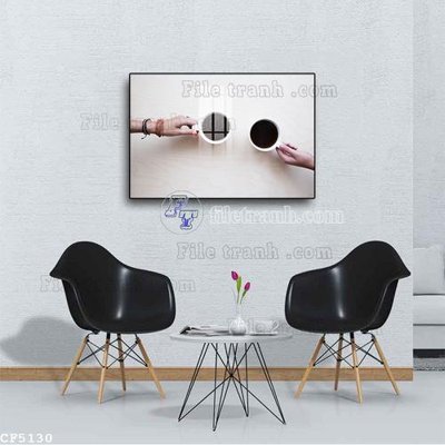 File PSD File tranh treo quán cà phê CF5130 (bản gốc) đã tách nền