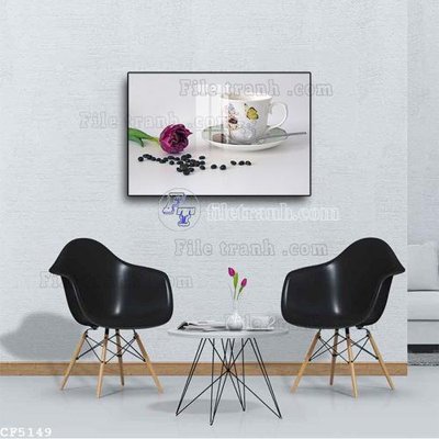 Tệp tin gốc File tranh treo quán cà phê CF5149 (dùng cho in) File tranh treo quán cà phê CF5149