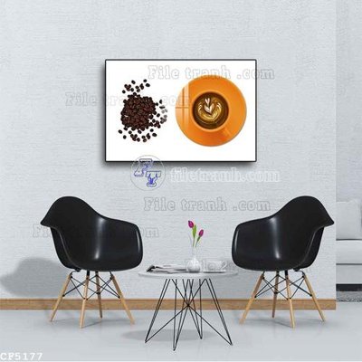 Download file tranh File tranh treo quán cà phê CF5177 (file gốc PSD)