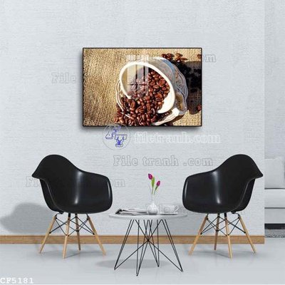 Download file File tranh treo quán cà phê CF5181 (gốc) cho xưởng in