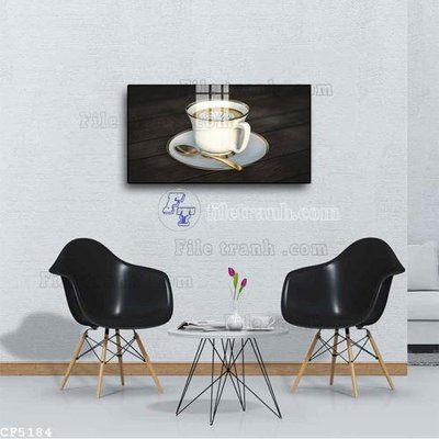 File tranh quảng cáo File tranh treo quán cà phê CF5184 (download file gốc)