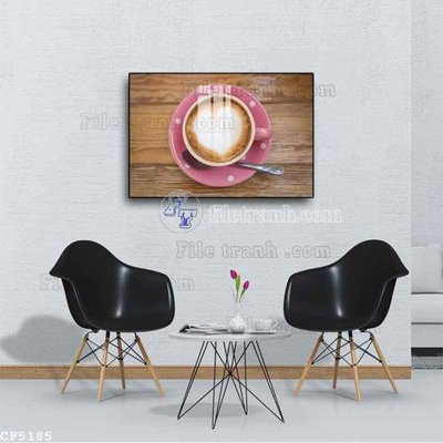 Download file ảnh gốc File tranh treo quán cà phê CF5185 để in ấn