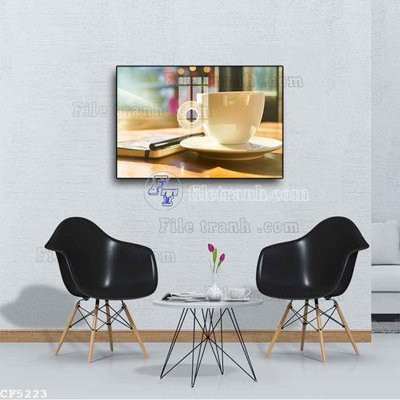 Tải file File tranh treo quán cà phê CF5223 (gốc) làm tranh treo tường