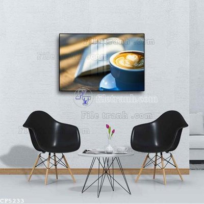 File in ấn File tranh treo quán cà phê CF5233 chuyên nghiệp