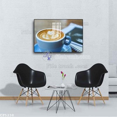 Tải file File tranh treo quán cà phê CF5238 (gốc) làm file quảng cáo