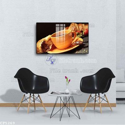 File PSD in ấn File tranh treo quán cà phê CF5269 (chất lượng cao)