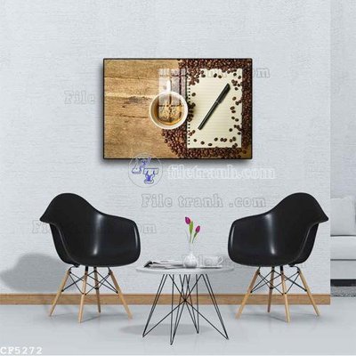 File tranh trang trí File tranh treo quán cà phê CF5272 (tải file gốc)