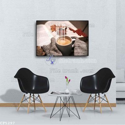 File gốc File tranh treo quán cà phê CF5297 (trang trí) phòng làm việc