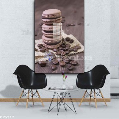 Tải file File tranh treo quán cà phê CF5317 (PSD) cho in tranh kính