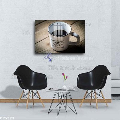 Mua file tranh gốc File tranh treo quán cà phê CF5323 tại Filetranh.com