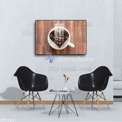 Tệp tin gốc File tranh treo quán cà phê CF5326 (chất lượng cao) File tranh treo quán cà phê CF5326