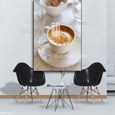 File tranh quảng cáo File tranh treo quán cà phê CF5357 (download file gốc)