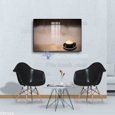 File tranh File tranh treo quán cà phê CF5364 (bản gốc) in canvas