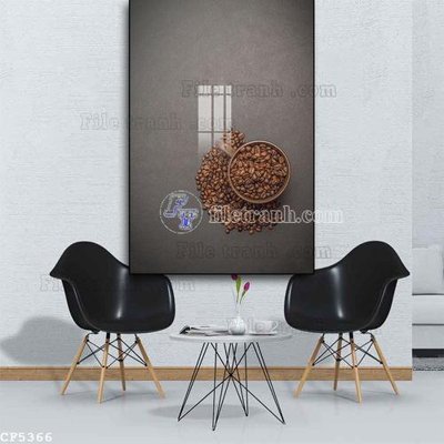 File gốc File tranh treo quán cà phê CF5366 (in mica) cắt laser