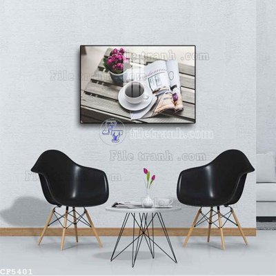 File in trần File tranh treo quán cà phê CF5401 (bản gốc) 5D