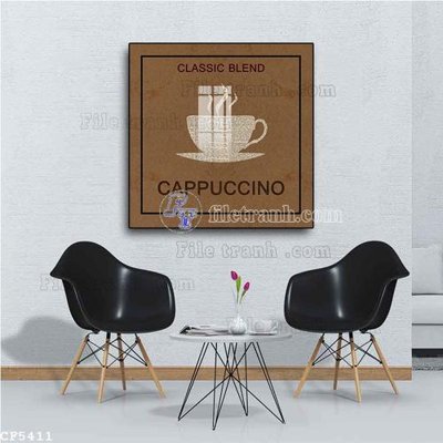 File tranh quảng cáo File tranh treo quán cà phê CF5411 (download file gốc)