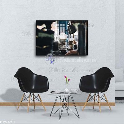 File ảnh gốc File tranh treo quán cà phê CF5420 không vỡ nét