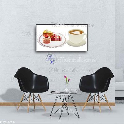 File tranh File tranh treo quán cà phê CF5424 (bản gốc) treo tường