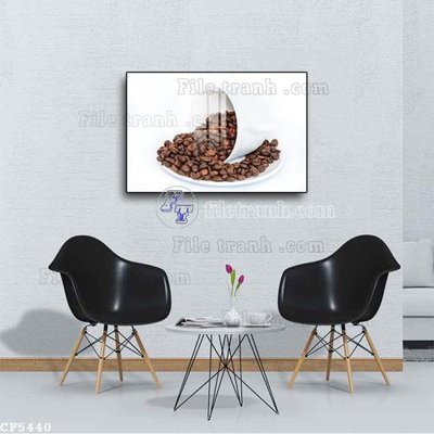 Ảnh gốc file in lụa File tranh treo quán cà phê CF5440 chi tiết