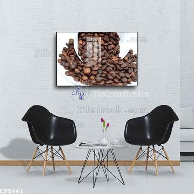 File tranh File tranh treo quán cà phê CF5441 (gốc) in backlit film