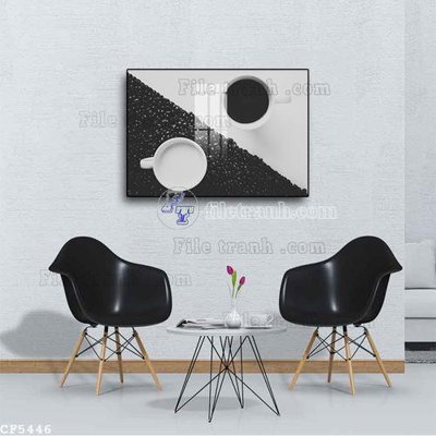 File tranh File tranh treo quán cà phê CF5446 (gốc) chủ đề động vật