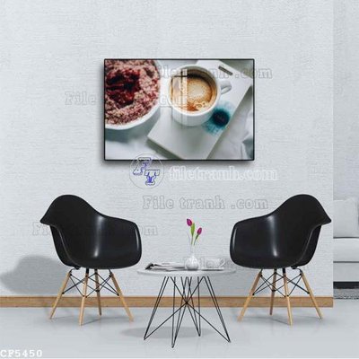 File PSD File tranh treo quán cà phê CF5450 (bản gốc) độ phân giải cao