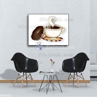 File tranh File tranh treo quán cà phê CF5451 (bản gốc) treo phòng ăn