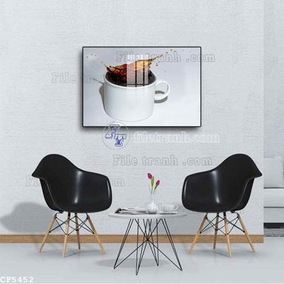 File PSD File tranh treo quán cà phê CF5452 (bản gốc) độ phân giải cao